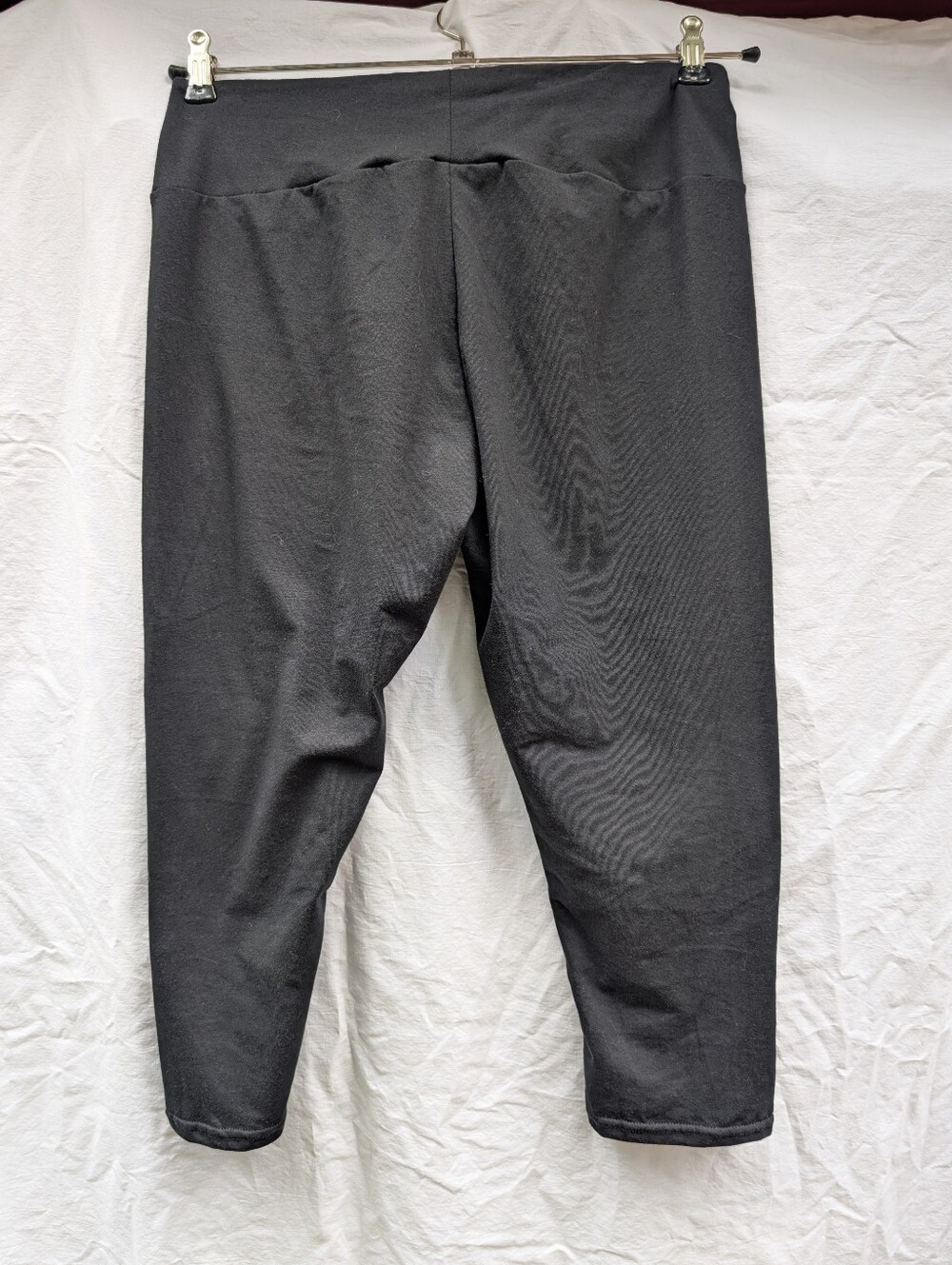 A New Day Crop Leggings Black Cotton Sz L (M) - Picture 4 of 4